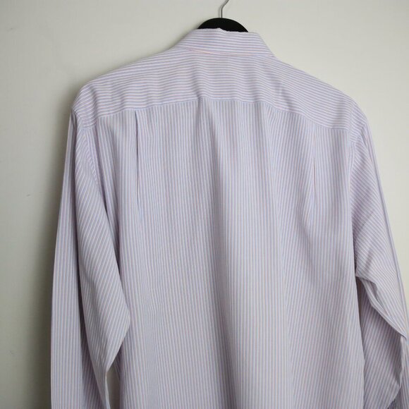 Ermenegildo Zegna Pin Stripe Shirt | Vintage Luxury High End Designer Size 43/17 - Picture 5 of 7